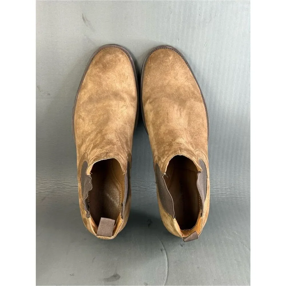 Johnston & Murphy brown suede Chelsea boots shoes men’s size 11.5